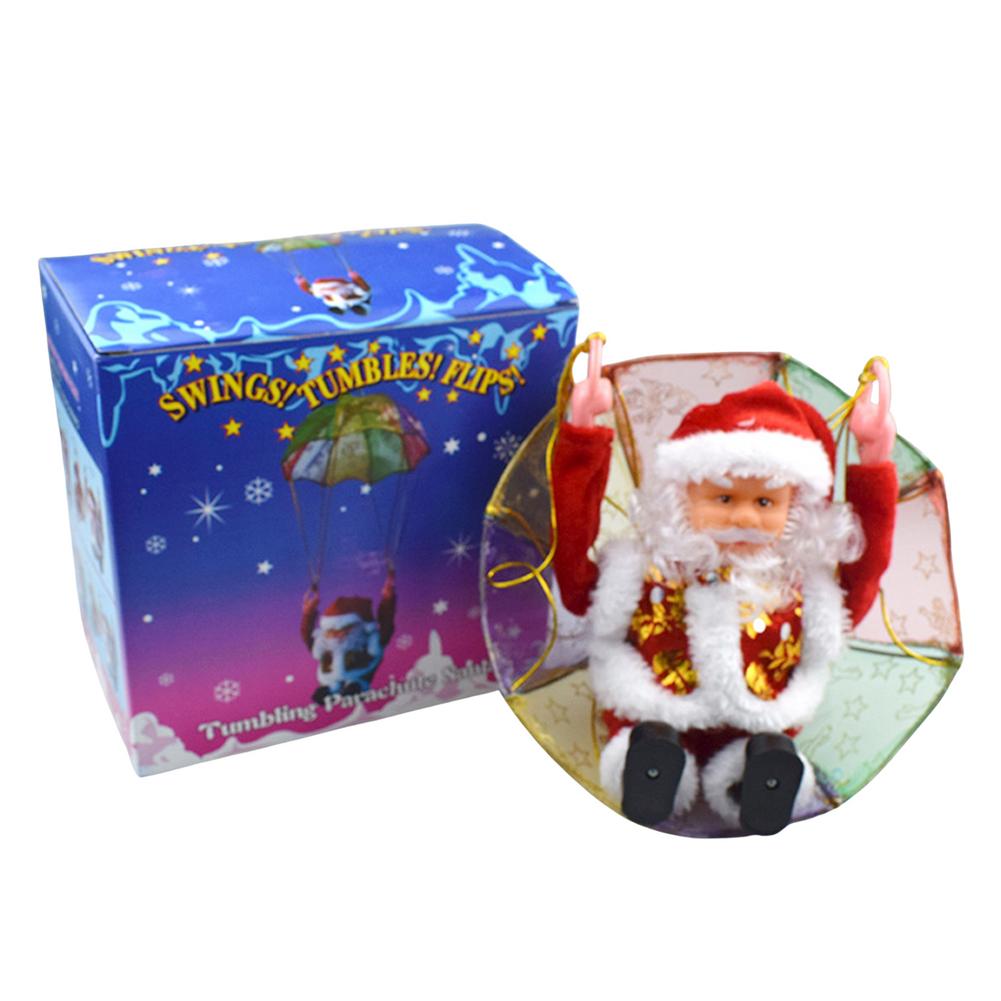 Musical Tumbling Parachute Christmas Sant