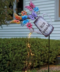 Butterfly Watering Can LED Decorative Solar Light