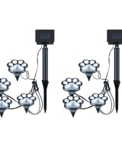 4pcs Solar Paw-Shaped LED Lights