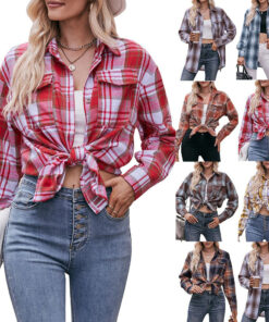 Casual Plaid Long Sleeve Shirts