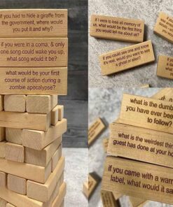 54 Pieces Questions Tumbling Tower Game