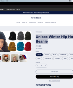 Unisex Winter Hip Hop Beanie - United Kingdom