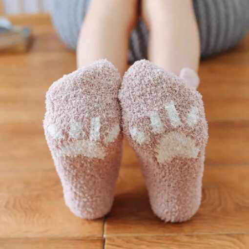 Women's Coral Fleece Winter Socks - United Kingdom - Image 3