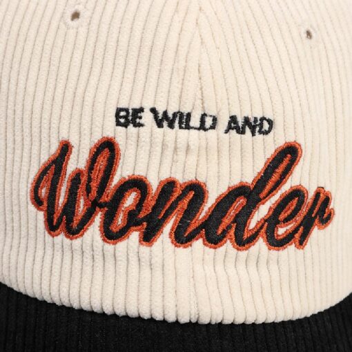 Unisex Retro Embroidery Corduroy Cap - United Kingdom - Image 10