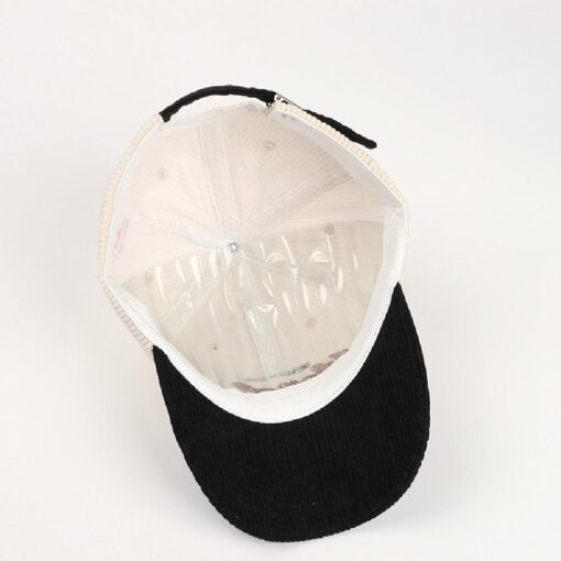 Unisex Retro Embroidery Corduroy Cap - United Kingdom - Image 11
