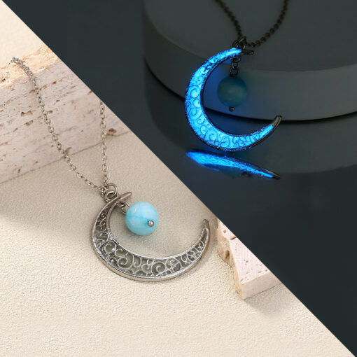 Luminous Enchanted Moonstone Necklace - AC1239 - Image 5