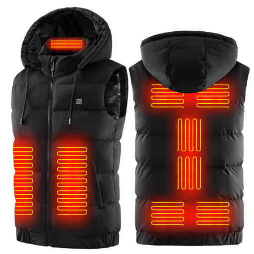 9 Heating Zones USB Heated Hooded Gilet - IT0957#Trend - Image 8