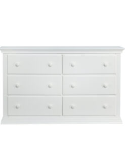 Universal 6 Drawer Dresser White
