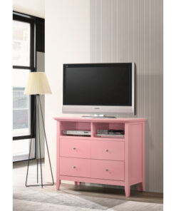 Glory Furniture Hammond G5404-TV Media Chest , Pink