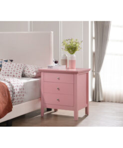 Alternative view of Glory Furniture Hammond G5404-N 3 Drawer Nightstand , Pink