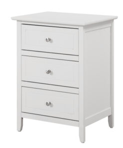 Glory Furniture Daniel G1317-N-90 3 Drawer Nightstand , White