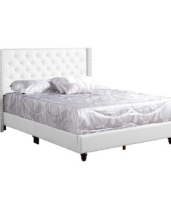 Alternative view of Glory Furniture Julie G1918-QB-UP Queen Upholstered Bed , WHITE