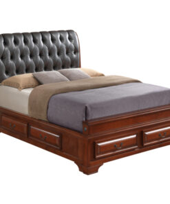 Alternative view of Glory Furniture LaVita G8850E-FB5 Full Storage bed , Oak