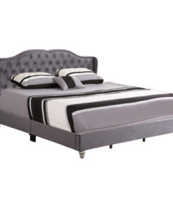 Alternative view of Glory Furniture Joy G1931-KB-UP King Upholstered Bed , GRAY