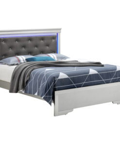 Glory Furniture Lorana G6500C-KB3 King Bed , Silver Champagne