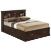 Glory Furniture Louis Phillipe G3125B-QSB Queen  Storage Bed , Cappuccino
