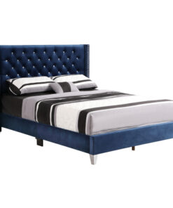 Alternative view of Glory Furniture Julie G1924-KB-UP King Upholstered Bed , NAVY BLUE