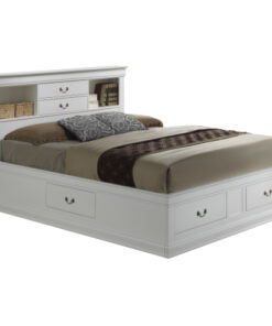 Glory Furniture Louis Phillipe G3190B-FSB Full Storage bed , White