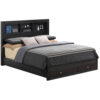 Glory Furniture Burlington G2450D-QSB2 Queen Storage Bed , Black