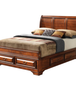 Alternative view of Glory Furniture LaVita G8850A-KB King Storage Bed , Oak