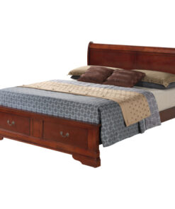 Glory Furniture Louis Phillipe G3100D-KSB2 King Storage Bed , Cherry