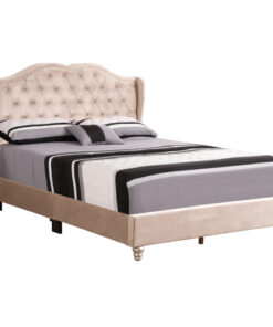 Glory Furniture Joy G1935-QB-UP Queen Upholstered Bed , BEIGE