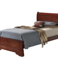 Alternative view of Glory Furniture Louis Phillipe G3100D-TSB2 Twin Storage Bed , Cherry