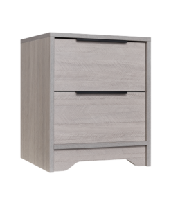 Wooden 2 drawers nightstand