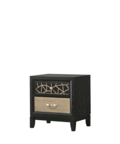 Alternative view of Selena Modern & Contemporary  Nightstand Made with Wood in Black and Natural