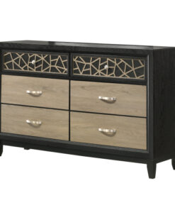 Alternative view of Selena Modern & Contemporary Dresser Made with Wood in Black and Natural