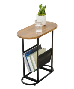 Acacia Oval Small Side Tables Living Room Small Space With Magazines Organizer Storage Space