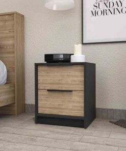 Washington Nightstand, Two Large Drawers