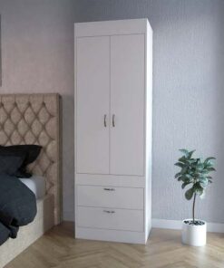 Alabama Armoire, One Large Cabinet, Two Drawers