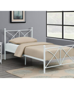 White Full Platform Bed