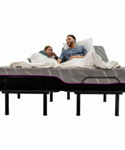 Bridgevine Home King Size Flex Head Quick Assembly Adjustable Bed Frame with Voice Activated Controls