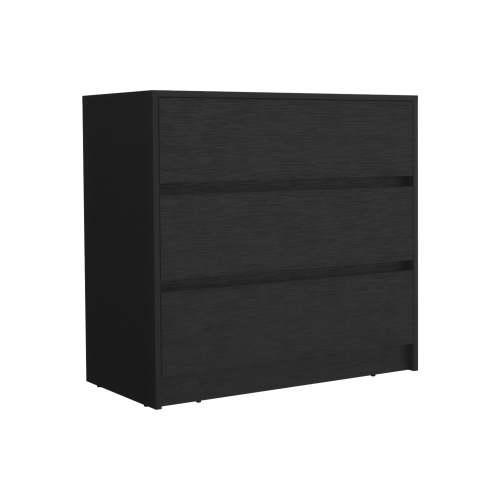 Dresser 31"H, 3 Drawers, Chest of Drawers, Black - Image 11