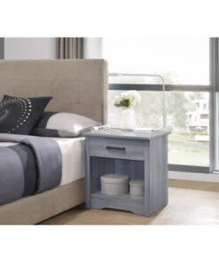 Alternative view of Glory Furniture Hudson-1 G029-N Glory Furniture 1 Drawer RTA Nightstand , Gray