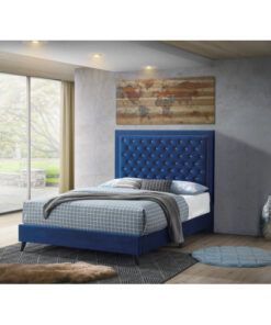 Glory Furniture Alba G0609-QB-UP QUEEN BED , NAVY BLUE