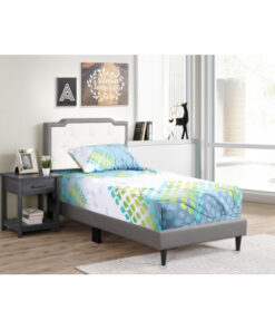 Alternative view of Glory Furniture Deb G1121-TB-UP Twin Bed- All in One Box , Light Gray and White