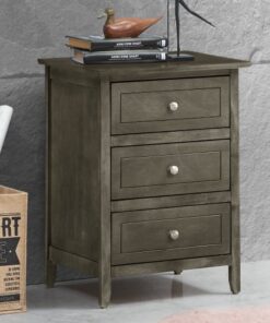 Glory Furniture Daniel G1311-N-05 3 Drawer Nightstand , Gray