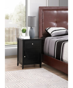 Alternative view of Glory Furniture Izzy G1413-N-50 1 Drawer /1 Door Nightstand , Black