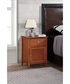 Alternative view of Glory Furniture Izzy G1414-N-60 1 Drawer /1 Door Nightstand , Oak
