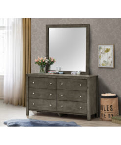 Alternative view of Glory Furniture Burlington G2405-M Mirror , Gray