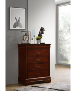 Alternative view of Glory Furniture Louis Phillipe G3100-BC 4 Drawer Chest , Cherry