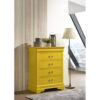 Glory Furniture Louis Phillipe G3102-BC 4 Drawer Chest , Yellow