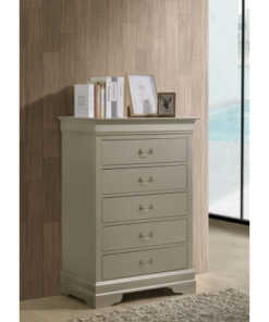 Alternative view of Glory Furniture Louis Phillipe G3103-CH Chest , Silver Champagne