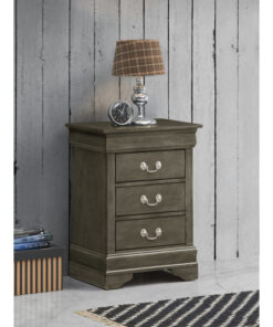 Alternative view of Glory Furniture Louis Phillipe G3105-3N 3 Drawer Nightstand , Gray