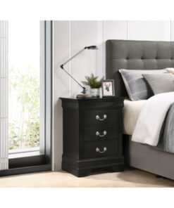 Alternative view of Glory Furniture Louis Phillipe G3150-3N 3 Drawer Nightstand , Black