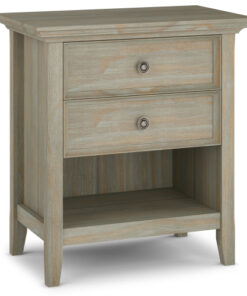 Amherst - Bedside Table - Distressed Grey