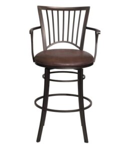 Bayview - Swivel Barstool - Dark Brown
